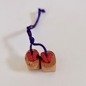 Vintage Japanese Wooden Geta Sandal Shoe Novelty Charm